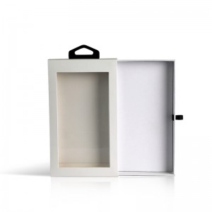 تخصيص مستطيل هدية التعبئة والتغليف نافذة مربع لملحقات حالة الهاتف